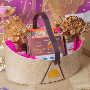 Classic Brown Gift Basket